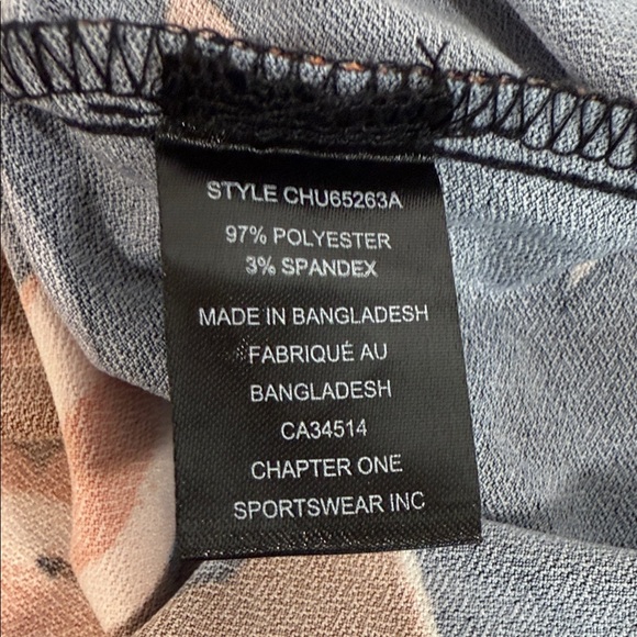 Jules & Leopold Black and Orange Floral Ruffle Neck and Cuffs Blouse Top - Picture 4 of 8